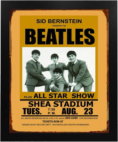Vista 6 de AMERICAN LUXURY GIFTS The Beatles-All Star Show Music - Letreros artísticos para pared, póster sin marco de 8 x 10 pies, papel fotográfico Fuji, uso