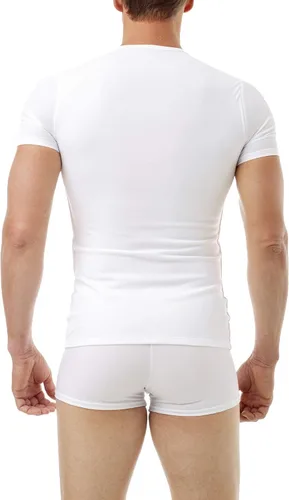Vista 2 de Underworks Camiseta para hombre de ginecomastia extrema con faja de pecho 998