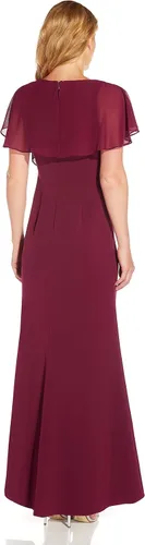 Vista 3 de Adrianna Papell Vestido de gasa crepé para mujer