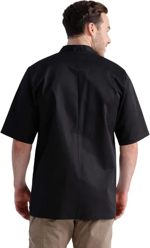 Vista 2 de Chef Works Chaqueta de Chef Unisex Volnay negro - nuevo