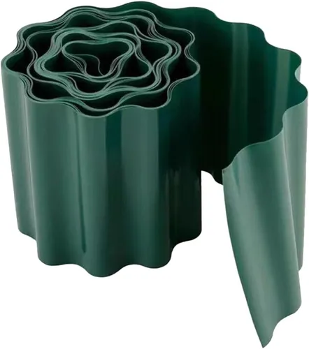 Vista 10 de GANAZONO 1 rollo de borde de jardín borde flexible valla de césped para césped fácil de instalar y diseño de ahorro de espacio para paisajismo