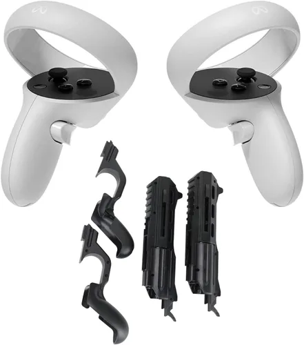 Vista 3 de VR Controller Stock for Oculus Quest 2, Weighted Hard Grips Enhanced VR Games Reality Holding Feels