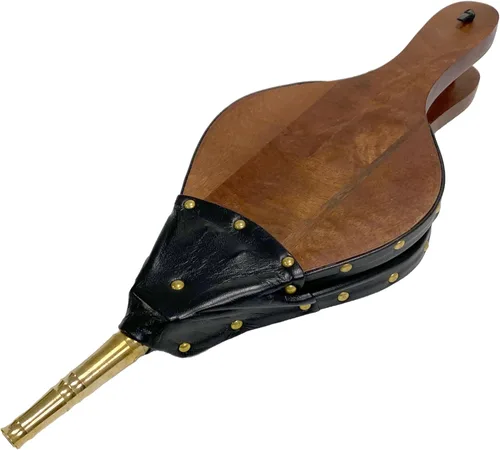 Vista 3 de Minuteman International - Fuelle grande para chimenea, madera, negro, latón