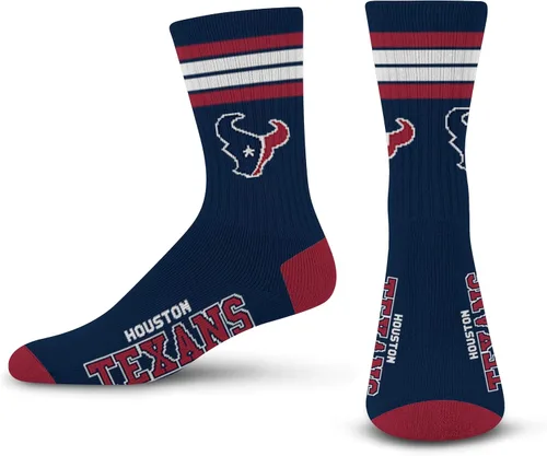 Vista 17 de For Bare Feet - Calcetines para hombre de la NFL, con 4 rayas, de la serie Deuce Performance Crew Los Ángeles Rams