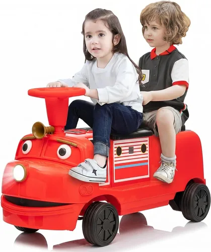 Vista 10 de Tren de paseo de 2 plazas y 12 V para niños con asiento abatible Azul