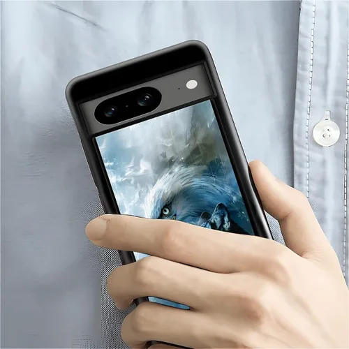 Vista 977 de Compatible con Google Pixel 4A 5G Mobile Case Creative Acrylic Panel trasero Silicona Protección Grip especialmente diseñado para Google Pixel 4A 5G