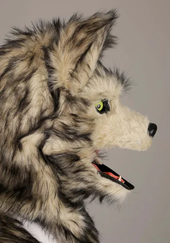 Vista 10 de Disfraz de Lobo con Máscara Movible para Adultos Multicolor