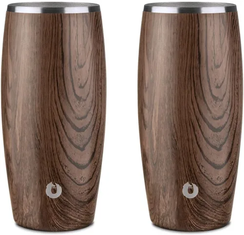 Vista 14 de Snowfox Vaso de cerveza de acero inoxidable con aislamiento al vacío de alta calidad, accesorios de bar en casa, elegante bartending, vasos de pinta
