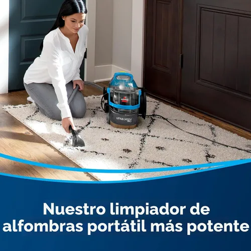 Vista 3 de Bissell Little Green Pro - Limpiador portátil para alfombras y tapicería y detalle de coche/auto con herramienta para manchas profundas, herramienta