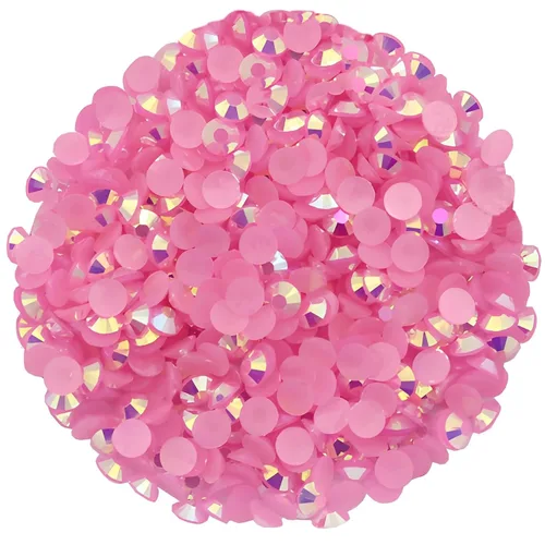 Vista 32 de 4500 diamantes de imitación SS6 de 0.079 in AB con parte trasera plana para uñas, manualidades, gemas redondas de brillo, cristales para bricolaje