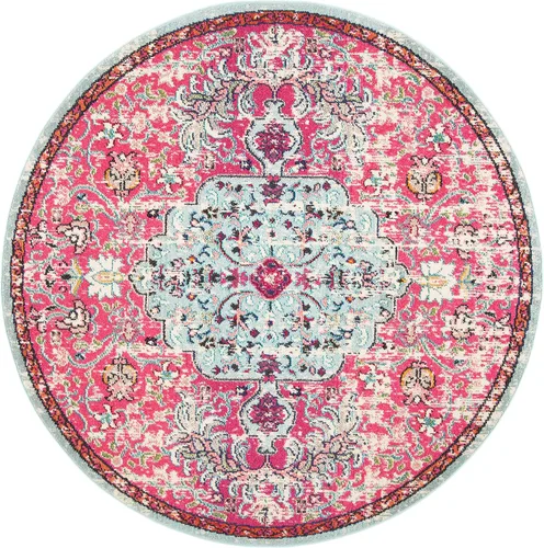 Vista 64 de SAFAVIEH Colección Madison MAD447B - Tapete bohemio con medallón antiguo y elegante, no desprende pelusa, para la sala, dormitorio, comedor