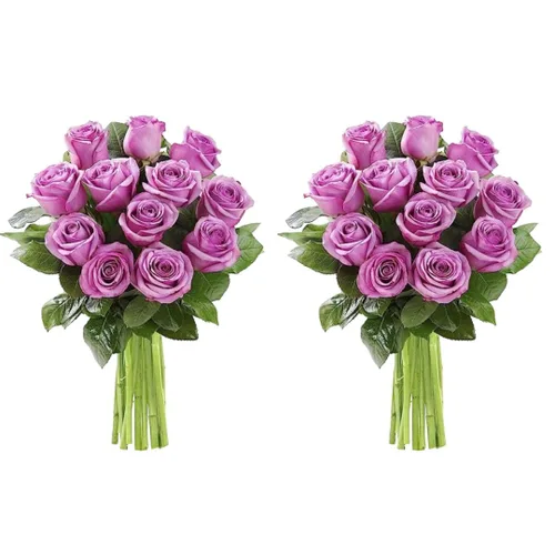 Vista 22 de KaBloom - Rosas arcoíris (media docena)- Flores frescas para cumpleaños, San Valentín y Día de la Madre
