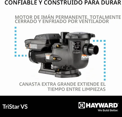 Vista 5 de Hayward Bomba de piscina, 1.85 HP (W3SP3202VSP), color negro