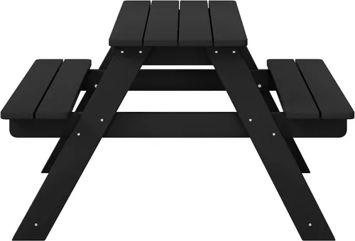 Vista 13 de WestinTrends Malibu Patio al aire libre HDPE Picnic Mesa de banco para Gris
