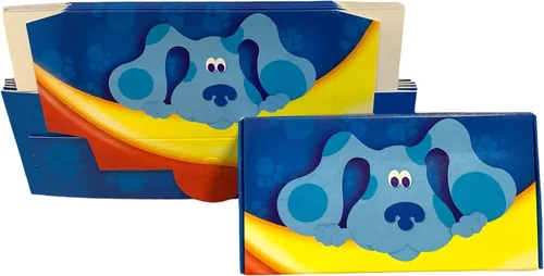 Vista 4 de Paquete de seis pistas azules ~ Recuerdo de fiesta ~ Cajas de golosinas