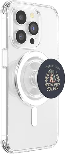 Vista 3 de American Bullys Make Me Happy You Meh Bull Dog Pet Lover PopSockets MagSafe PopGrip para iPhone
