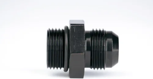Vista 22 de Aeromotive 15608 Aluminio anodizado negro -10AN macho conector de combustible con rosca estriada
