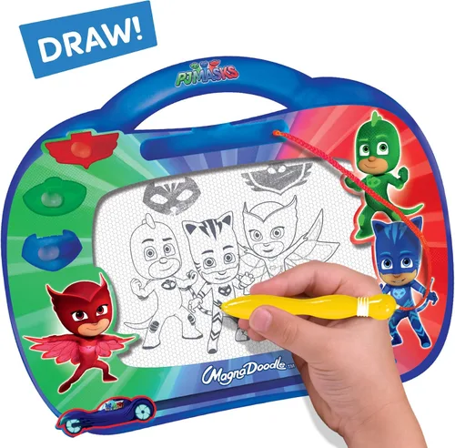 Vista 3 de Cra-Z-Art PJ Masks - Juguete Magnadoodle de viaje, rojo, azul, verde