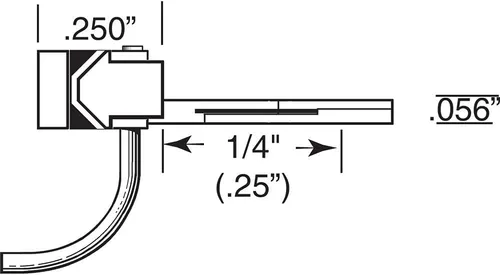Vista 3 de HO Acoplador de bigotes, 1/4" Underset (2 Pr)