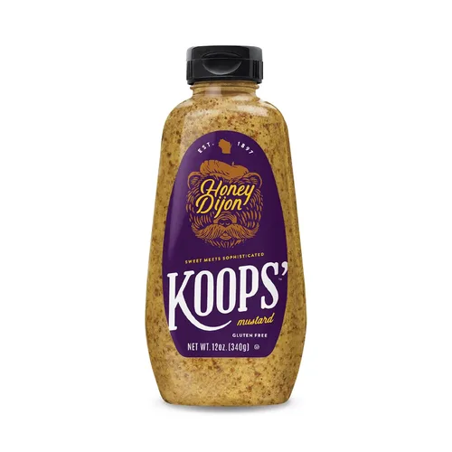 Vista 33 de Koops' Mostaza Arizona Heat - Mostaza dulce y picante, sin gluten, kosher, fabricada en Estados Unidos, a partir de semillas de mostaza de calidad