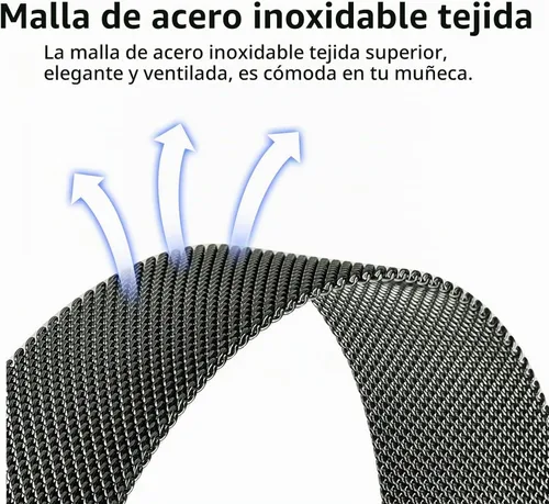Vista 3 de Harikiri Correa compatible con Amazfit GTS 4 Mini/GTS 4/GTS 3/GTS 2e/GTS 2 Mini/GTS 2/GTS Negro