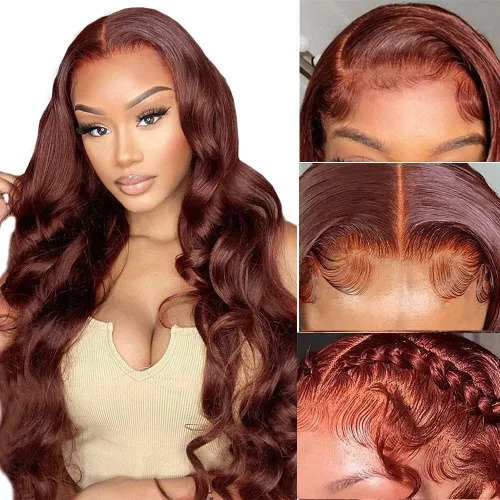 Vista 55 de Aaliweya Pelucas de cabello humano ondulado con cierre de encaje suizo real HD de 5 x 5 para mujer, densidad 15A, 200%, sin pegamento, con cordón