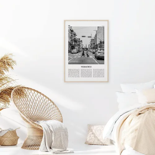 Vista 2 de Impresión Veracruz en blanco y negro, arte de pared de Veracruz, póster de Veracruz, foto de Veracruz, decoración de pared de Veracruz, Puerto