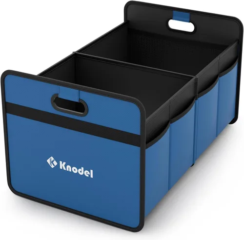 Vista 7 de K KNODEL Organizador de maletero de automóvil, organizador plegable para automóvil, consolas y organizadores automotrices, almacenamiento con asas