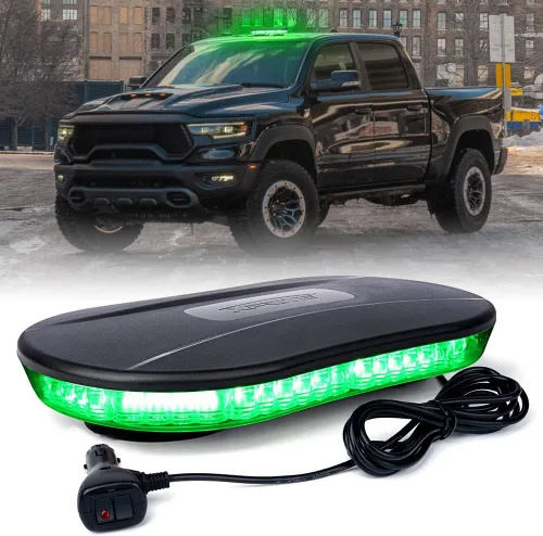 Vista 11 de Xprite - Barra de luces estroboscópicas LED ámbar COB de techo, súper brillante, luz de precaución y advertencia para quitanieves con 19 patrones