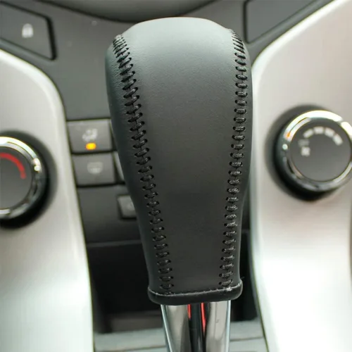Vista 2 de Funda automática de cuero negro para Chevrolet Cruze 2011-2015 / para Chevrolet Aveo 2007-2011 (rosca negra de cuero negro)