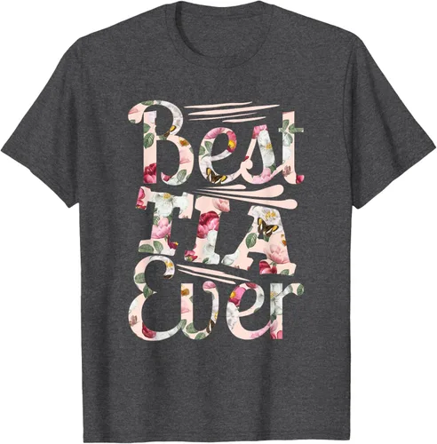 Vista 36 de Camiseta para mujer con texto en inglés "Best Tia Ever" Negro