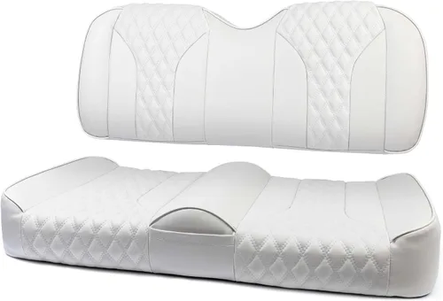 Vista 10 de MODZ® FS2 Custom Golf Cart Asiento Delantero para Yamaha Drive2 - [2017-Up] - [Añadir $40] - Base Blanca - Patrón Cobra