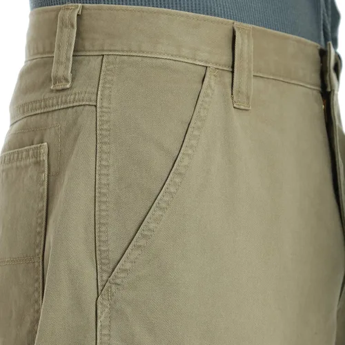Vista 4 de Wrangler Authentics pantalones cargo de sarga rectos holgados de primera calidad para hombre