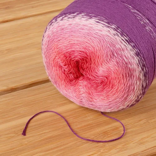 Vista 3 de JubileeYarn - Hilo Ombré Blast (7.76 oz/torta de algodón para bebé, 1 torta)