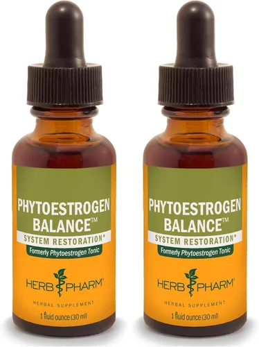 Vista 2 de Herb Pharm Fórmula herbaria líquida de equilibrio de fitoestrógenos para apoyo del sistema reproductivo femenino - 1 onza