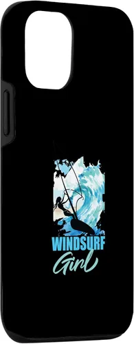 Vista 3 de iPhone 14 Pro Windsurf Girl Water Sports Windsurf Windsurfer Case
