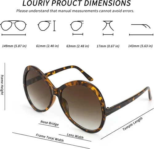 Vista 7 de Gafas de sol redondas retro de gran tamaño para mujer, grandes y vintage, de moda, sombras de conducción, viajes, 70