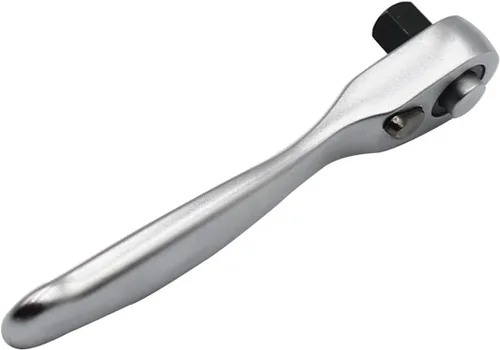 Vista 5 de Trinquete 1/4" Drive, mango de trinquete 72 dientes Llave de herramientas de reparación de mano pequeña, llave de enchufe de liberación rápida, 1