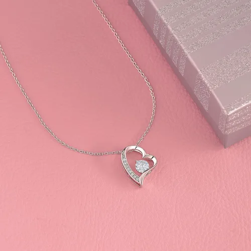 Vista 6 de A Mi Hermosa Hija - Collar De Amor Eterno - Ideas de regalo de cumpleaños para mujer, cajas de tarjetas en español