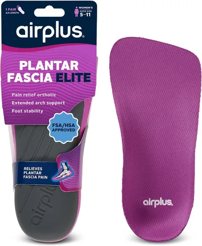 Vista 8 de Airplus Plantillas ortopédicas para fascia plantar, soporte de arco de precisión y amortiguación de gel para espolones de talón, alivio