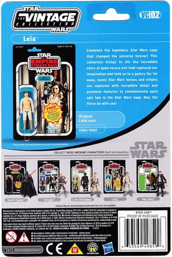 Vista 2 de Star Wars Figura vintage de 3.75 pulgadas Hoth Leia
