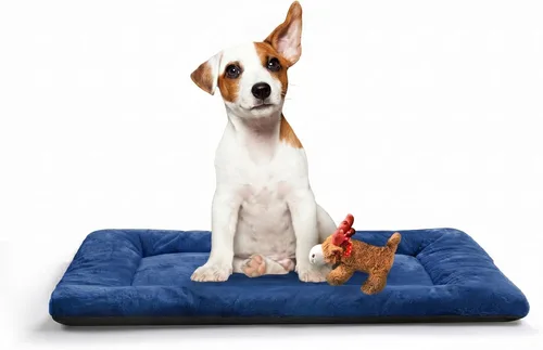 Vista 38 de Alfombrilla de cama para jaula de perro para perros extra pequeños. Cama de jaula de perro ultra suave. Alfombrilla de perrera lavable y Rosa