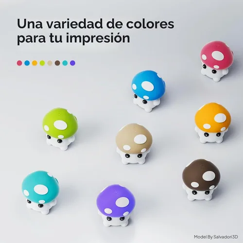 Vista 5 de Filamento PLA básico de 0.069 in, filamento de impresora 3D, amarillo girasol, turquesa, beige y marrón, 8.8 lbs