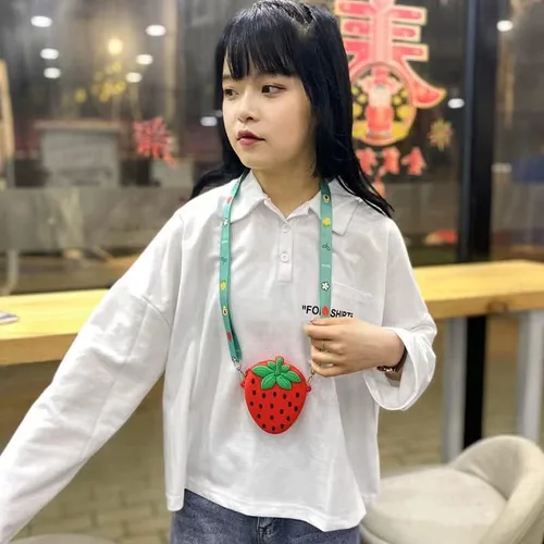 Vista 8 de Mini bolso cruzado de silicona para niños, bolso de hombro para niños, bolsa de llaves, bolsa de aperitivos, bolsa de caramelos, regalos para niños
