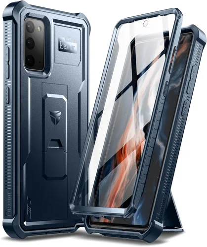 Vista 8 de Dexnor Funda para Samsung Galaxy Note 20 5G, [Protector de pantalla integrado y soporte] Protección de grado militar resistente a prueba de golpes