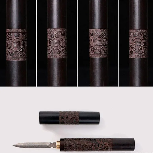 Vista 4 de haowei 1 Uds. Acero inoxidable con mango de madera Puer Puerh Cuchillo de té Aguja Ice Pick Tea Cake Pick Herramienta para romper ladrillo