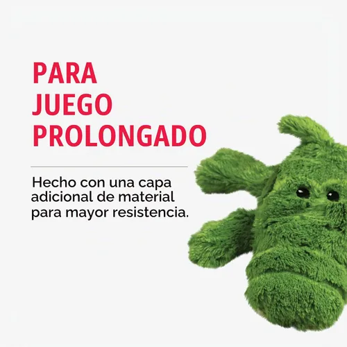 Vista 6 de KONG Ali Alligator Cozie - Juguete para perro, pequeño