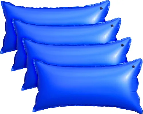 Vista 10 de Robelle Deluxe Almohada de aire ecualizadora de hielo, Paquete de 4, Azul