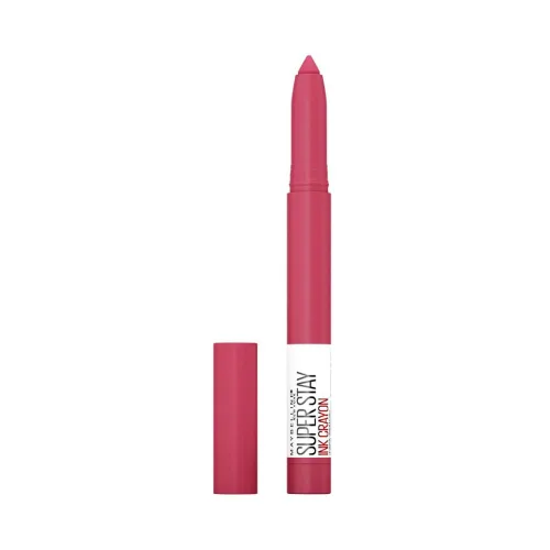 Vista 28 de Maquillaje de lápiz labial Maybelline Super Stay Ink Crayon, lápiz labial mate con punta de precisión con sacapuntas integrado, larga duración
