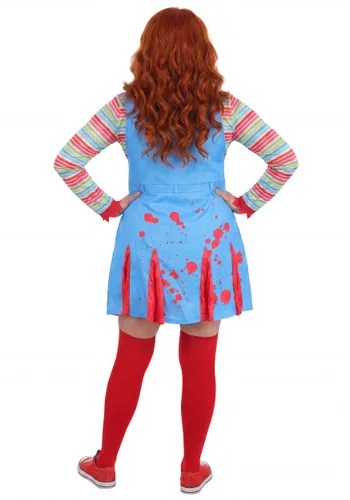 Vista 3 de Disfraz Plus Size Muñeca Asesina "Come Play" para Mujer Multicolor
